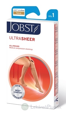 JOBST ULTRA SHEER kompresívne lýtkové pančuchy I.KT, s otvorenou špičkou, telové, veľ. III., 1x1 pár