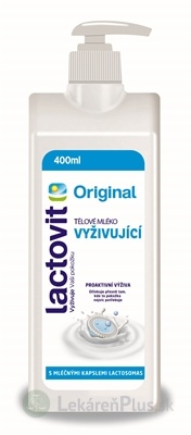 Lactovit Original Telové mlieko vyživujúce, s lactosomas 1x400 ml