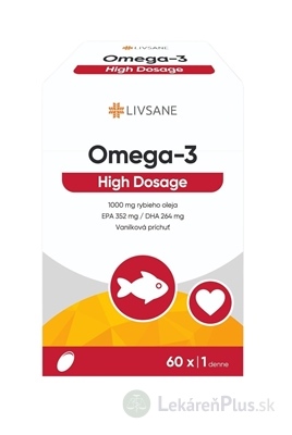 LIVSANE Omega-3 High Dosage cps 1x60 ks