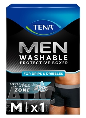 TENA Men Washable Boxers M pánske pracie inkontinenčné boxerky, 1x1 ks