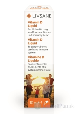 LIVSANE Tekutý vitamín D gtt 1x10 ml