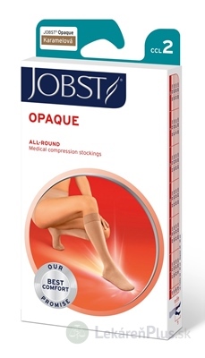 JOBST OPAQUE kompresívne lýtkové pančuchy II.KT, s otvorenou špičkou, karamelové, veľ. VI., 1x1 pár