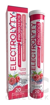 ELECTROLYTY PROBIOTICS Malina šumivé tablety 1x20 ks