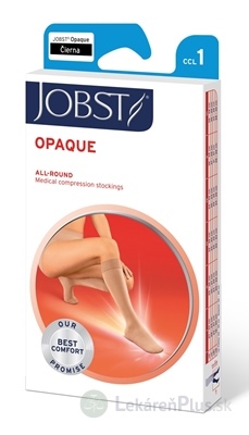 JOBST OPAQUE kompresívne lýtkové pančuchy I.KT, so zatvorenou špičkou, čierne, veľ. III., 1x1 pár