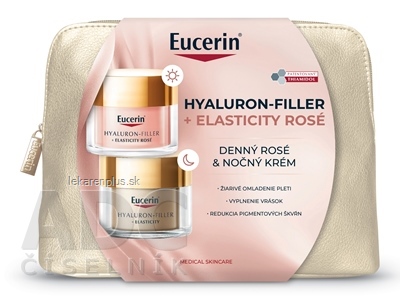 Eucerin Kazeta HYALURON-FILLER+ELASTICITY ROSÉ denný rosé SPF30 krém 50 ml + nočný krém 50 ml (akcia 2024) 1x1 set