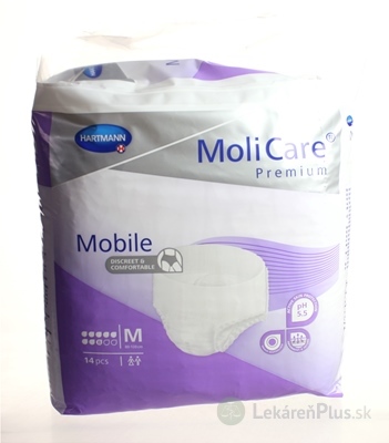 MoliCare Premium Mobile 8 kvapiek M fialové, plienkové nohavičky naťahovacie, 1x14 ks