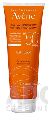 AVENE LAIT SPF50+ (inov. 2019) mlieko, veľmi vysoká ochrana citlivej kože 1x250 ml