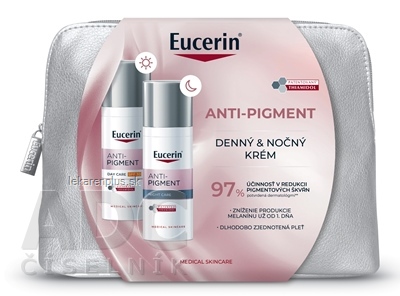 Eucerin Kazeta ANTI-PIGMENT denný krém 50 ml + nočný krém 50 ml (akcia 2024) 1x1 set