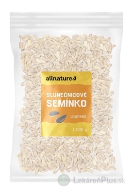 Allnature SLNEČNICOVÉ SEMIENKO lúpané 1x1000 g