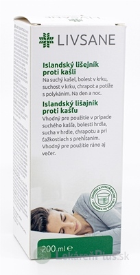 LIVSANE Islandský lišajník proti kašľu 1x200 ml