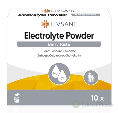 LIVSANE Elektrolytový prášok vrecúška 10x5,4 g (54 g)