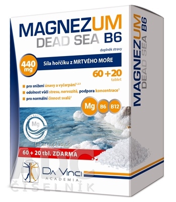 MAGNEZUM DEAD SEA B6 - DA VINCI tbl 60+20 zadarmo (80 ks)