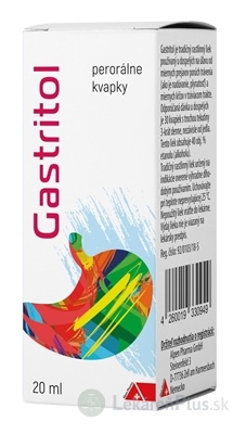 Gastritol perorálne kvapky gtt por (fľ.skl.hnedá) 1x20 ml