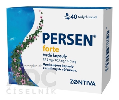 PERSEN forte cps dur 87,5 mg/17,5 mg/17,5 mg (blis.PVC/PCTFE/Al) 1x40 ks