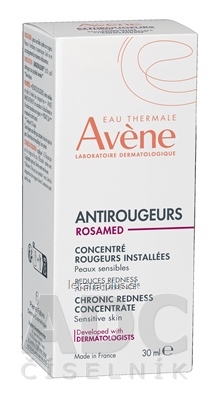 AVENE ANTIROUGEURS ROSAMED Koncentrát proti chronickému začervenaniu, citlivá pleť 1x30 ml