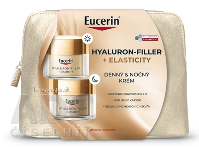 Eucerin Kazeta HYALURON-FILLER+ELASTICITY denný krém 50 ml + nočný krém 50 ml (akcia 2024) 1x1 set