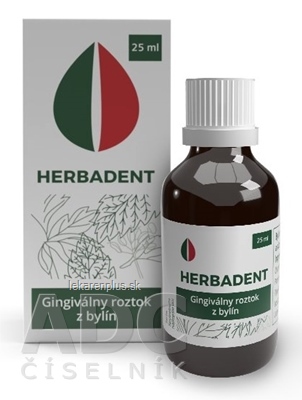 HERBADENT Gingiválny roztok z bylín 1x25 ml