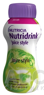 Nutridrink Juice style s jablkovou príchuťou 24x200 ml (4800 ml)