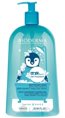 BIODERMA ABCDerm Gel moussant jemný čistiaci gél 1x1 l