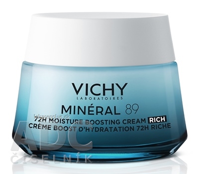 VICHY MINERAL 89 72H MOISTURE CREAM RICH hydratačný krém s bohatou textúrou 1x50 ml