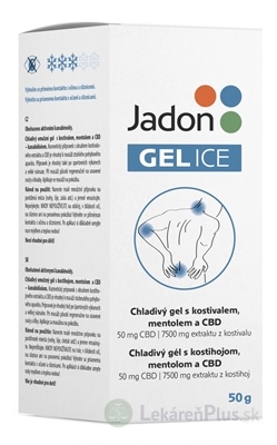 Jadon GEL ICE chladivý gél s kostihojom, mentolom a CBD 1x50 g