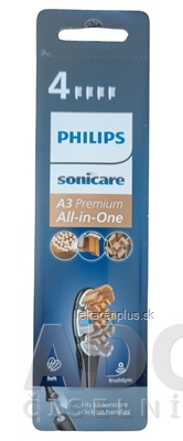 Philips Sonicare A3 Premium All-in-One náhradné hlavice, Prestige (HX9094/11), čierna, 1x4 ks