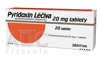 Pyridoxin Léčiva tbl 20 mg (blis. PVC/Al) 1x20 ks