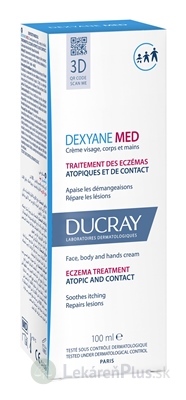 DEXYANE MeD Krém upokojujúci, reparačný ekzém 1x100 ml