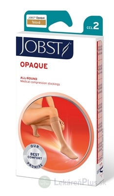 JOBST OPAQUE kompresívne lýtkové pančuchy II.KT, s otvorenou špičkou, telové, veľ. V., 1x1 pár