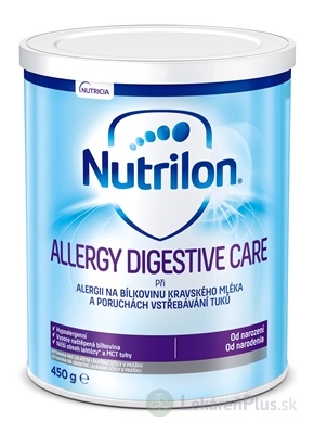 Nutrilon ALLERGY DIGESTIVE CARE mliečna výživa v prášku (od narodenia) (inov. 2019) 1x450 g