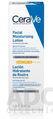 CeraVe HYDRATAČNÝ PLEŤOVÝ KRÉM SPF 30 na normálnu až suchú pleť 1x52 ml