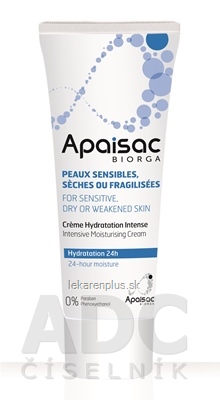 Apaisac BIORGA Intenzívny hydratačný krém modrá rada (Intensive Moisturising Cream) 1x40 ml