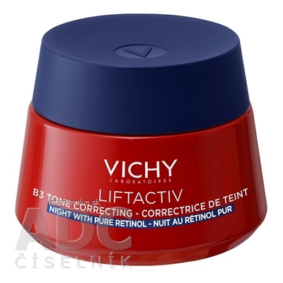 VICHY LIFTACTIV B3 NIGHT CREAM PURE RETINOL nočný tónovací krém s čistým retinolom 1x50 ml