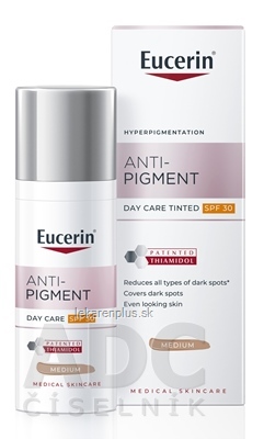 Eucerin ANTI-PIGMENT Denný KRÉM SPF30 Tónovaný stredne tmavý 1x50 ml