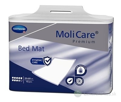 MoliCare Premium Bed Mat 9 kvapiek 60x60 cm absorpčné podložky 1x15 ks