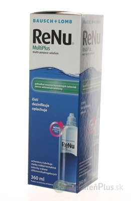 ReNu MultiPlus roztok na kontaktné šošovky (modrý) 1x360 ml