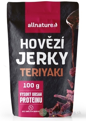 Allnature BEEF Teriyaki Jerky sušené hovädzie mäso 1x100 g