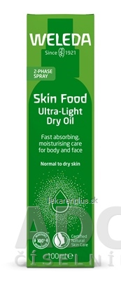 WELEDA Skin Food Ultra-Light Dry Oil hydratačný olej pre telo a pleť 1x100 ml