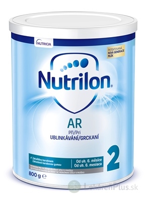 Nutrilon 2 AR mliečna výživa v prášku (od ukonč. 6. mesiaca) (inov. 2019) 1x800 g