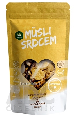 topnatur Müsli srdcom Čoko Trio & Banán spekané 1x250 g