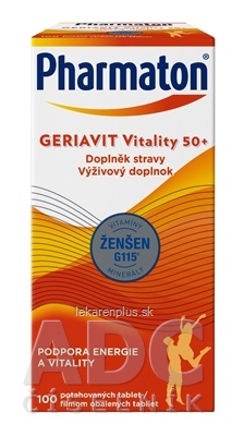 Pharmaton GERIAVIT Vitality 50+ tbl 1x100 ks