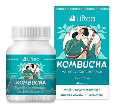 Liftea KOMBUCHA Pamäť a koncentrácia cps 1x60 ks