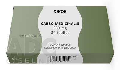 TOTO CARBO MEDICINALIS 350 MG tbl 1x24 ks