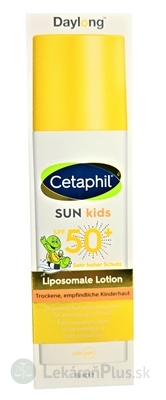 Daylong Cetaphil SUN kids Liposomale Lotion SPF50+ lipozomálne telové mlieko s ochranným faktorom 1x150 ml