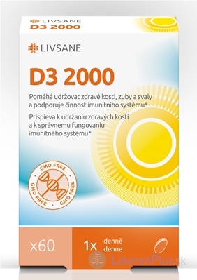 LIVSANE Vitamín D3 2000 IU cps 1x60 ks