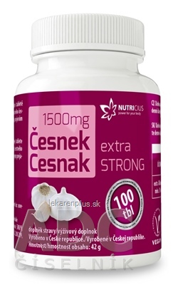 NUTRICIUS Cesnak extra STRONG tbl 1x100 ks