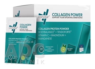 CONVITAR Collagen Power vrecúška, prášok s príchuťou citrón-mäta (á 18,1 g) 1x30 ks