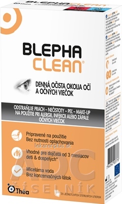 Blephaclean sterilné obrúsky na hygienu viečok a rias 1x20 ks