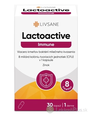 LIVSANE Laktoaktívne kapsuly Immune Zinok cps 1x30 ks