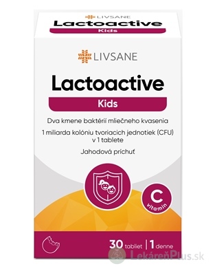 LIVSANE Laktoaktívne tablety Kids tbl 1x30 ks